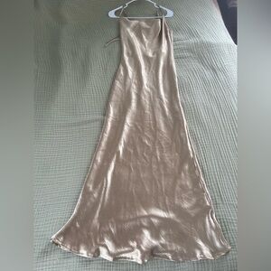 Chic Gold Maxi Dress